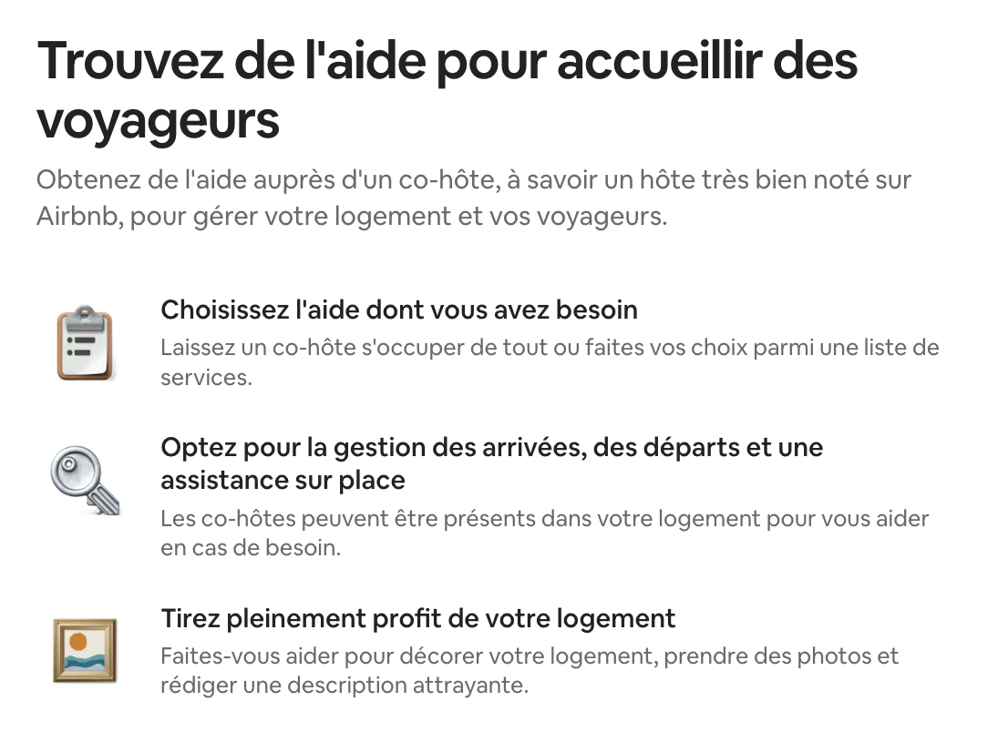 Liste de co-h&ocirc;tes professionnels du R&eacute;seau Airbnb avec leurs &eacute;valuations