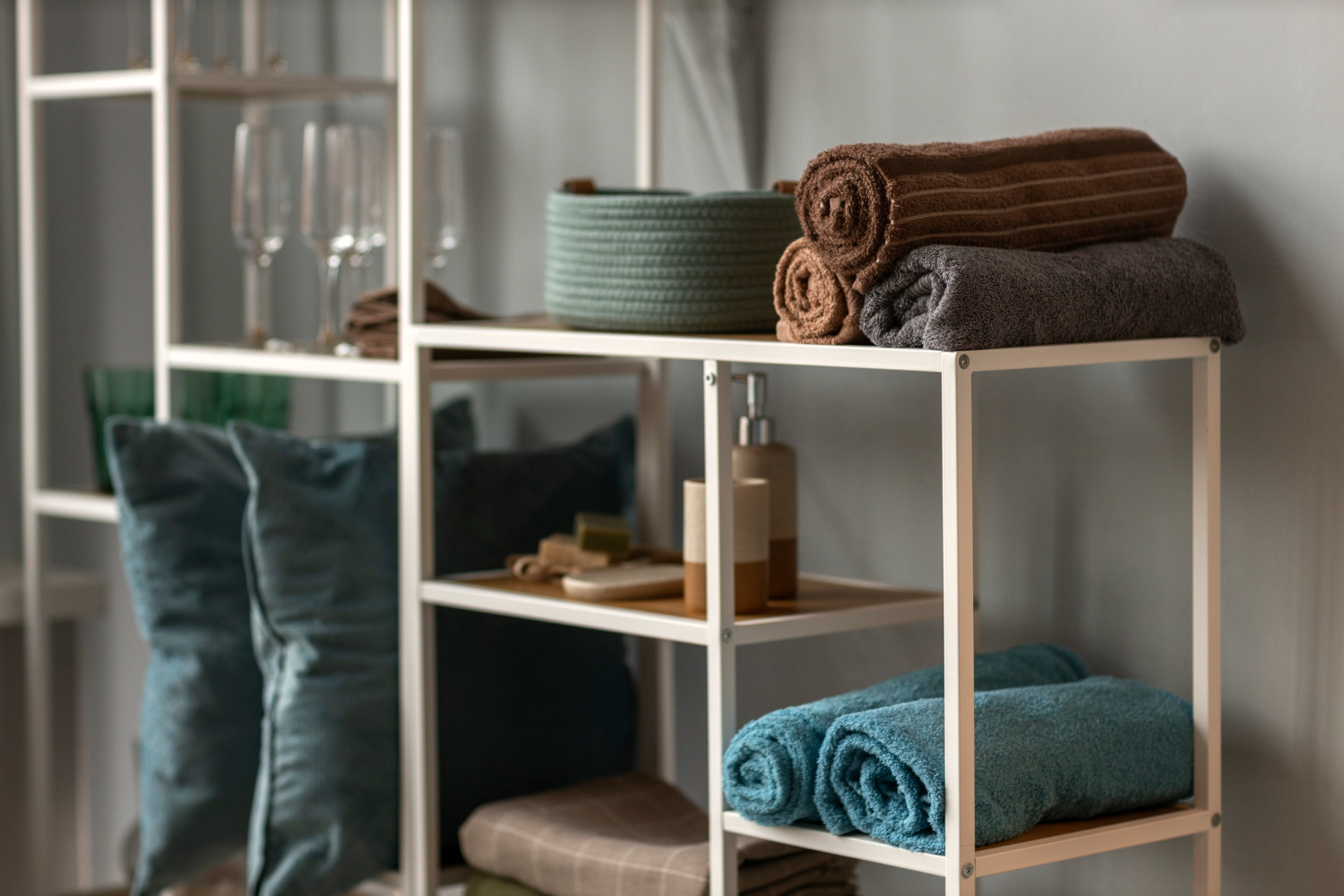 Serviettes, savon et papier toilette pour logement Airbnb