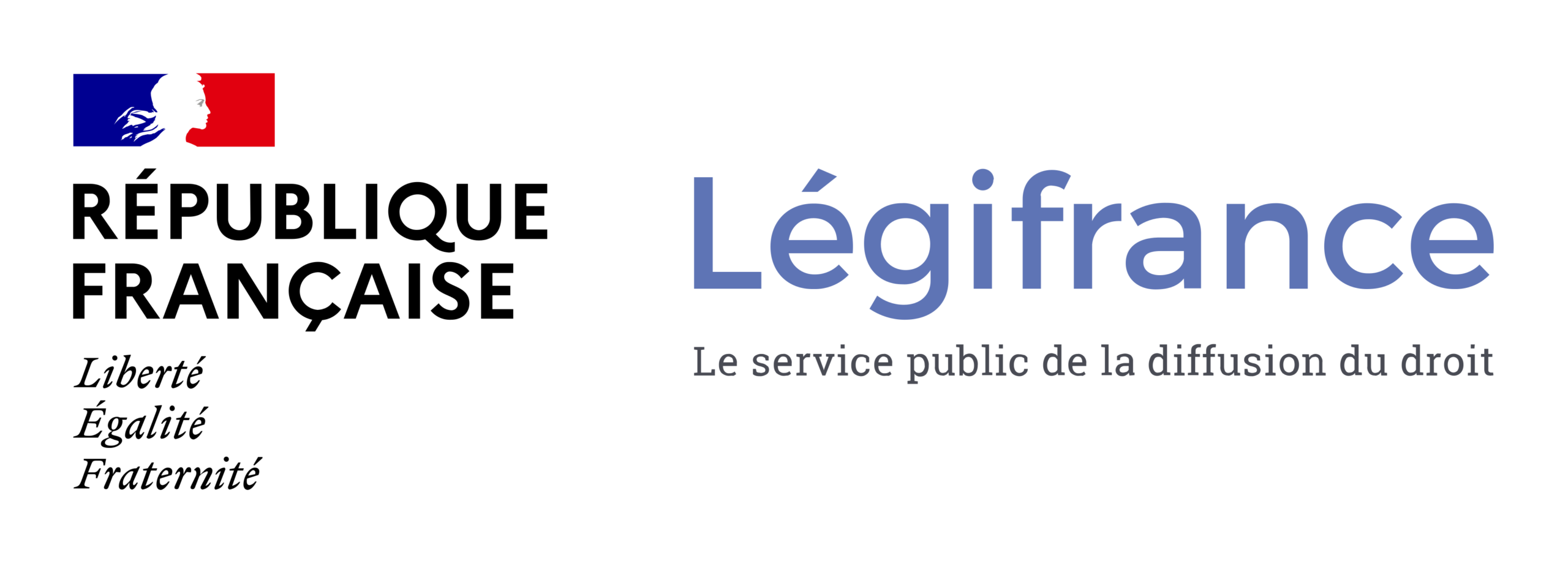 Logo L&eacute;gifrance &mdash; cadre juridique du num&eacute;ro d'enregistrement