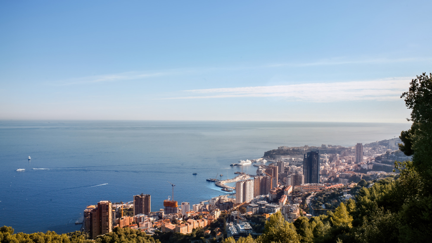 Vue plongeante sur Monaco